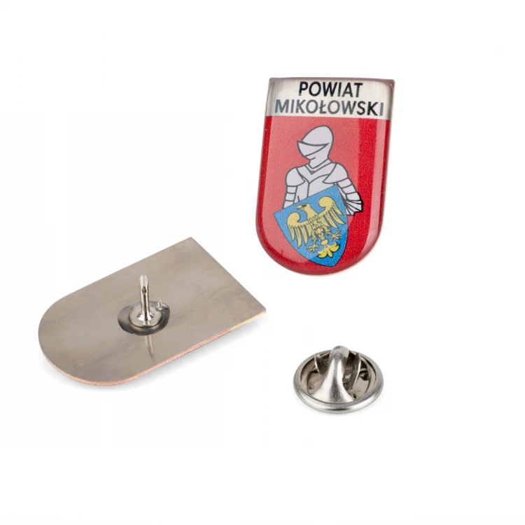 Brass Pins with any City Coat of Arms - 3D Domed - Custom Logo - PWD029
