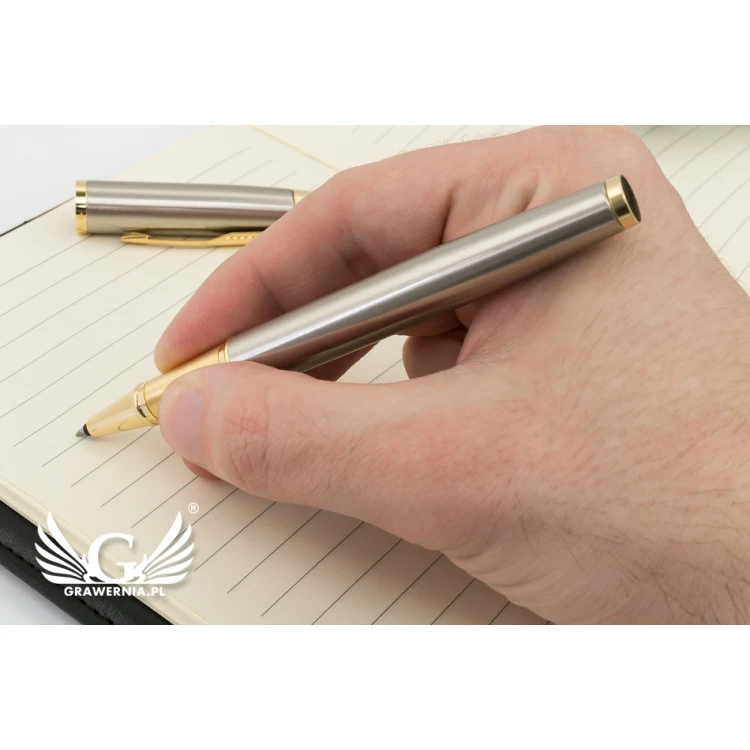 PARKER IM Brushed Metal GT Ballpoint Pen - PAR163-PK-SW