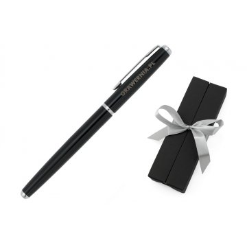 Siena Ballpoint Pen with Custom Engraving - Black - PKL001