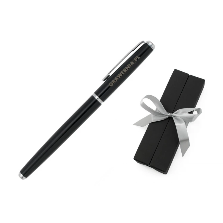 Siena Ballpoint Pen with Custom Engraving - Black - PKL001