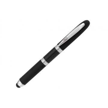 Ballpoint Pen with HERI New Promesa Stamp&Touch Black - Silver - HER011