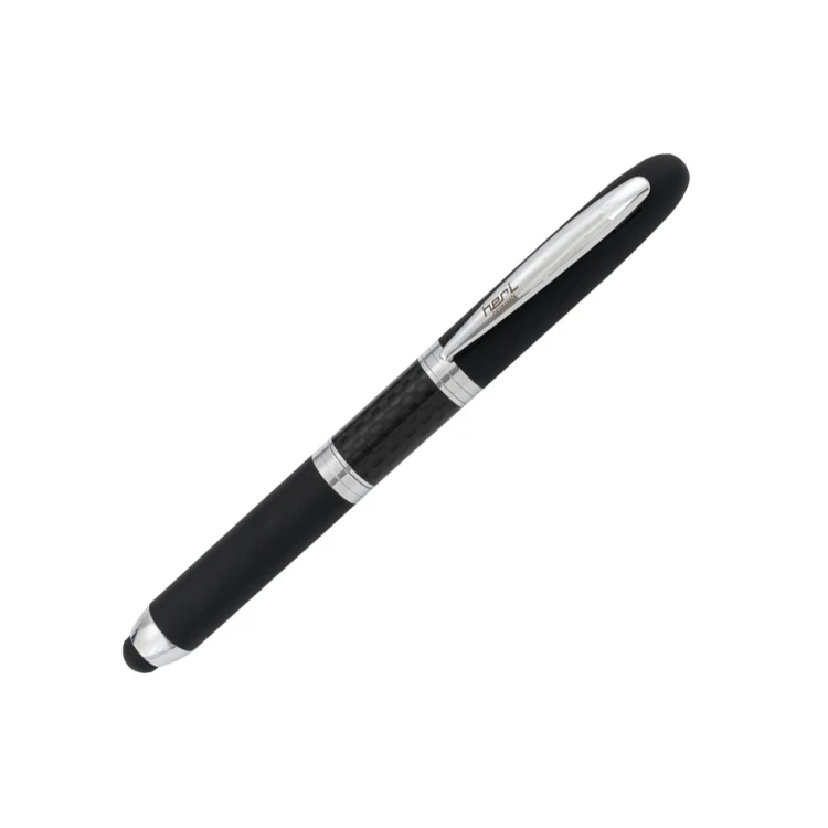 Ballpoint Pen with HERI New Promesa Stamp&Touch Black - Silver - HER011