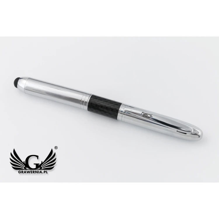 Ballpoint Pen with HERI New Promesa Stamp&Touch - Silver - HER012