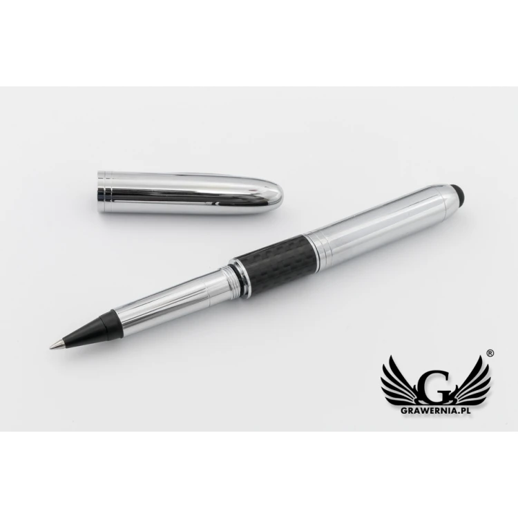 Ballpoint Pen with HERI New Promesa Stamp&Touch - Silver - HER012