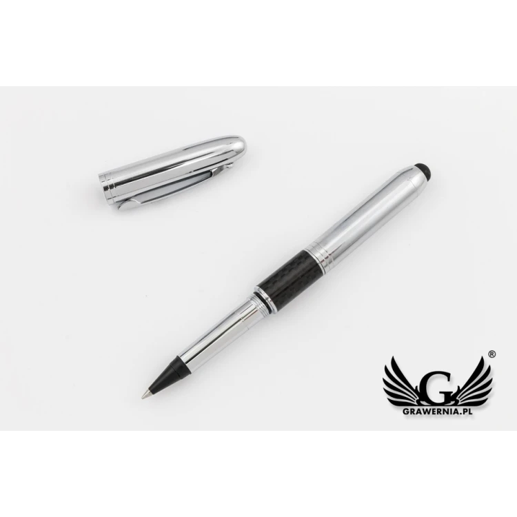 Ballpoint Pen with HERI New Promesa Stamp&Touch - Silver - HER012