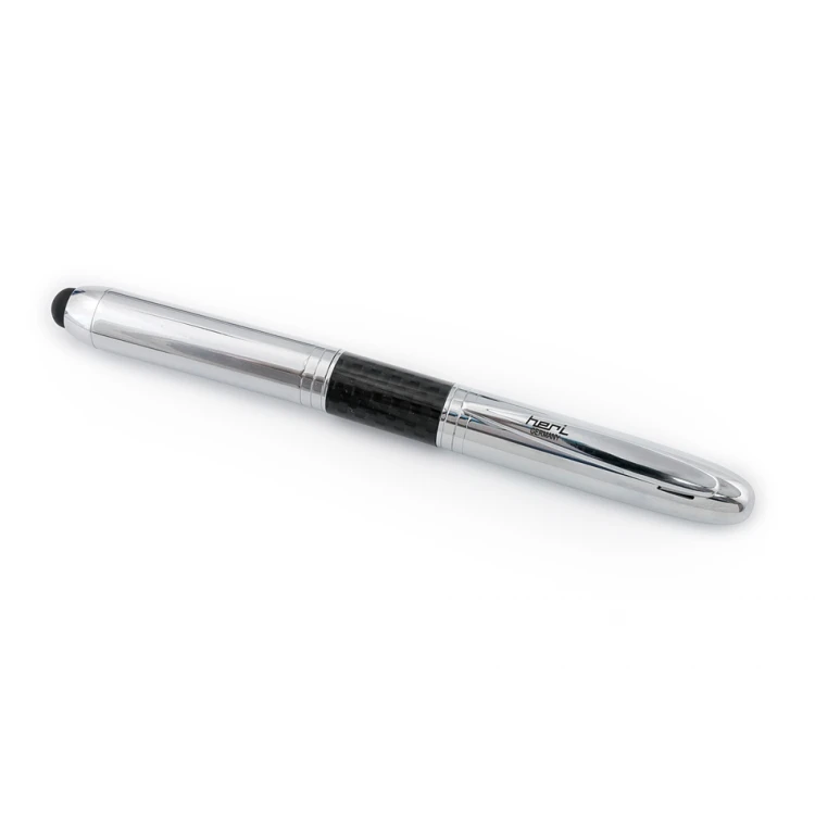 Ballpoint Pen with HERI New Promesa Stamp&Touch - Silver - HER012