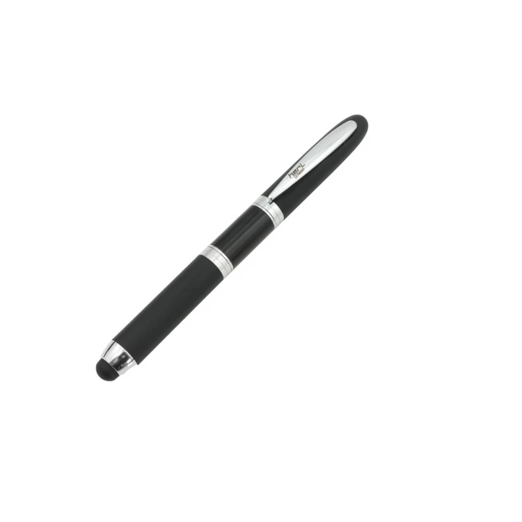 Ballpoint Pen with HERI New Promesa Stamp&Touch Black - Silver - HER011-2