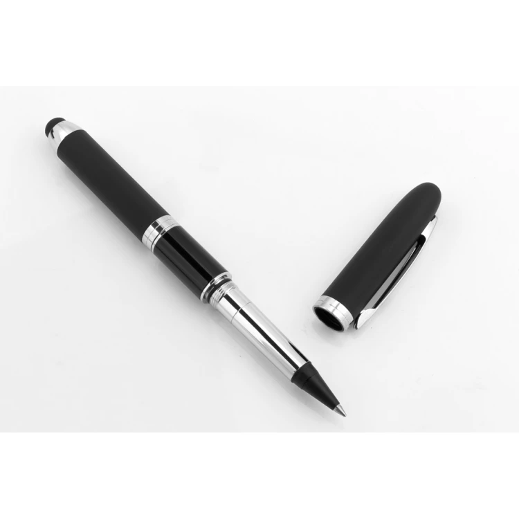 Ballpoint Pen with HERI New Promesa Stamp&Touch Black - Silver - HER011-2