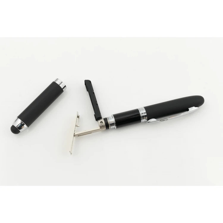 Ballpoint Pen with HERI New Promesa Stamp&Touch Black - Silver - HER011-2