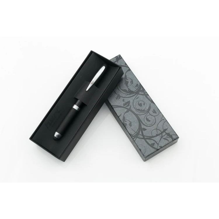 Ballpoint Pen with HERI New Promesa Stamp&Touch Black - Silver - HER011-2