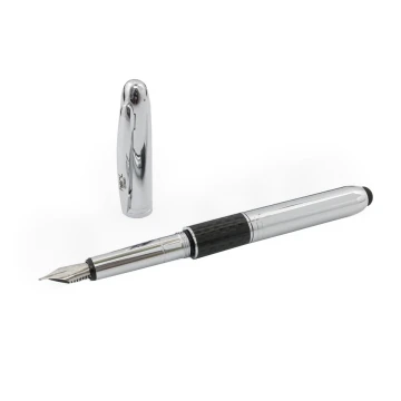 HERI New Promesa Stamp&Touch Fountain Pen - Silver - HER010