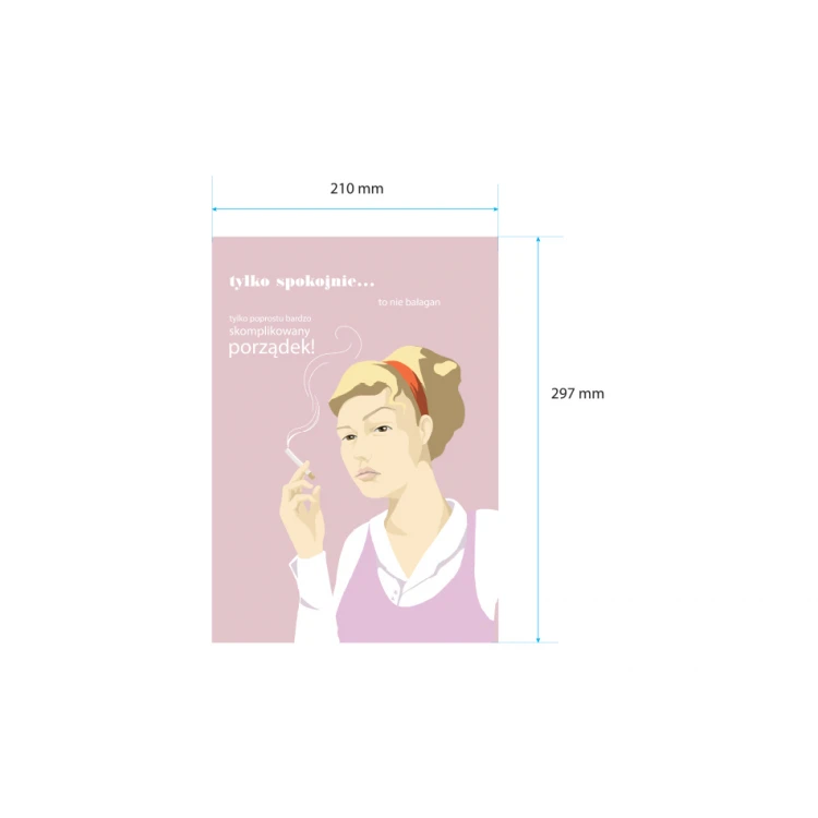 Decorative Poster - Housewife - UV Digital Print - NAP023