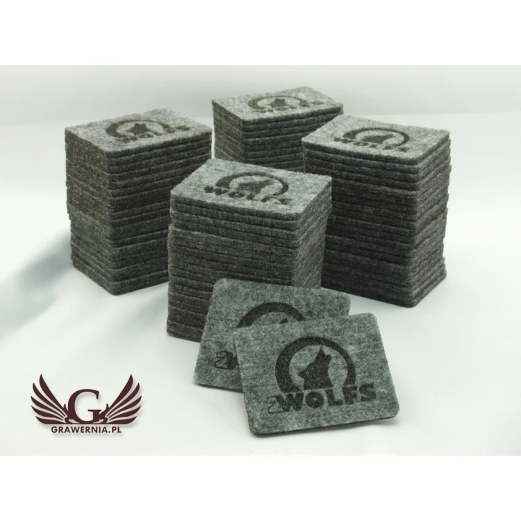 Felt Plaques with Your Company's Logo - Set of 100 pcs.