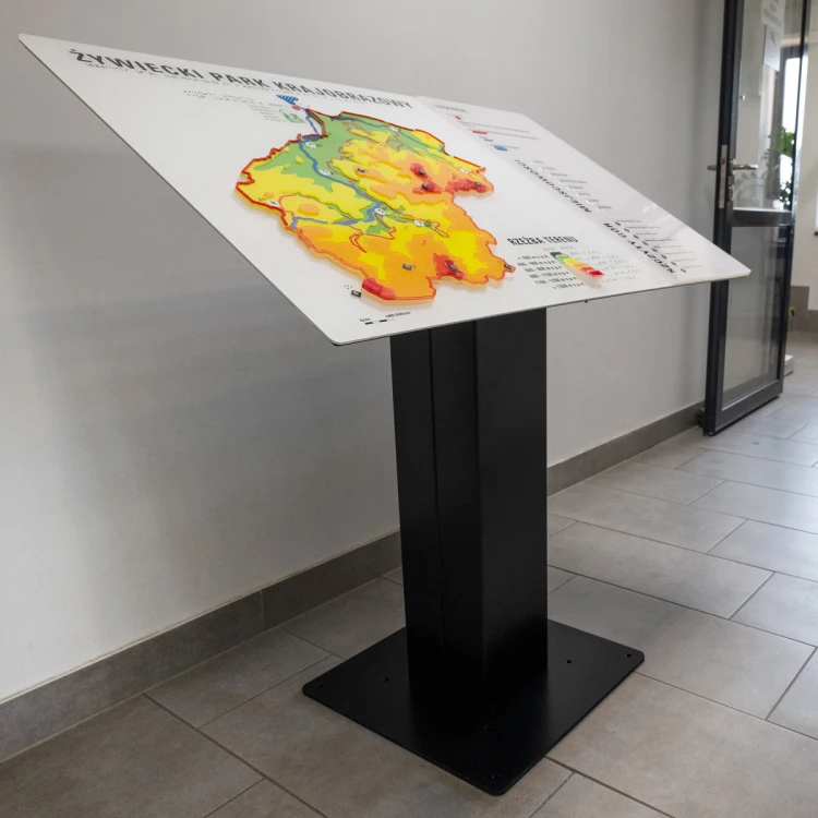 Typhlographic map of the landscape park with Braille script - size: 1100x700mm - TAB515