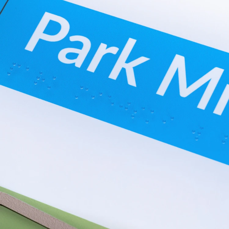 Tactile map of the park with Braille script - size: 594x420mm - TAB467