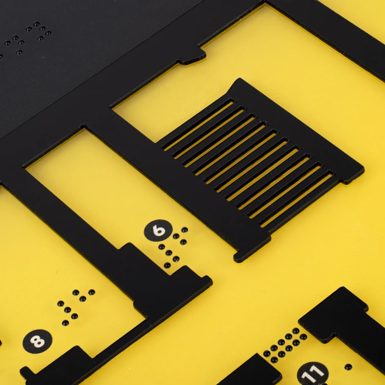 Tactile Map with Braille Script - Plexi and ADA - Size: 615x400mm - TAB484