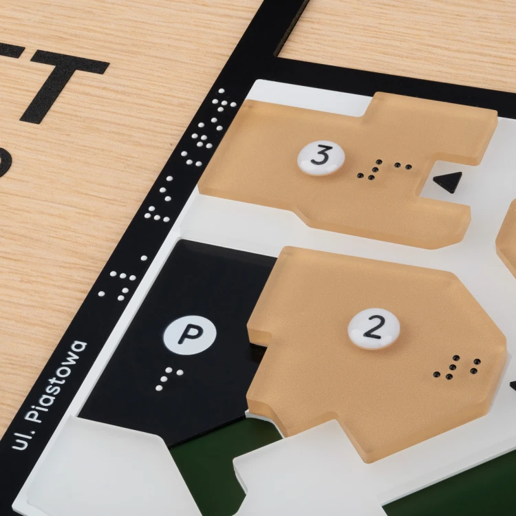 Braille Typhlographic Map - size: 700x500mm - TAB487