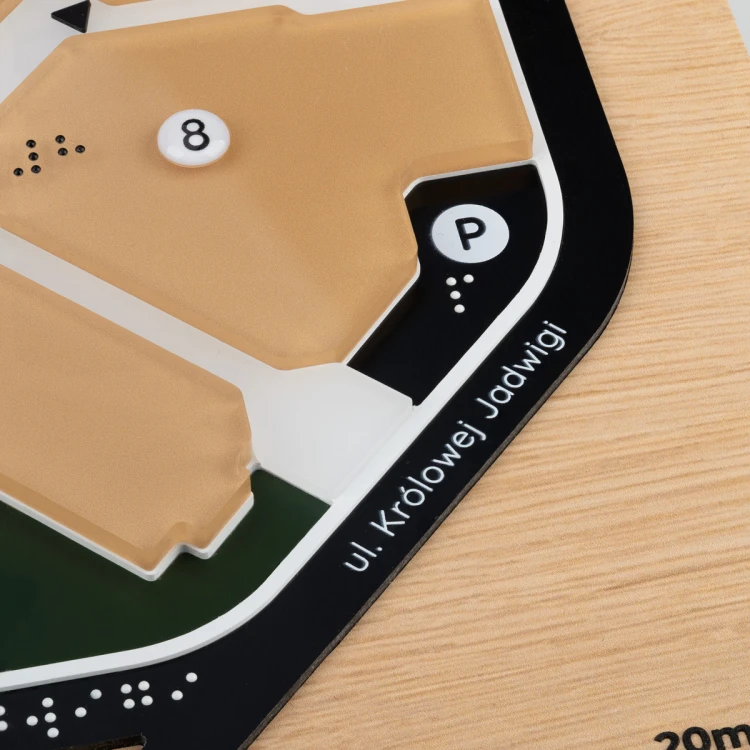 Braille Typhlographic Map - size: 700x500mm - TAB487