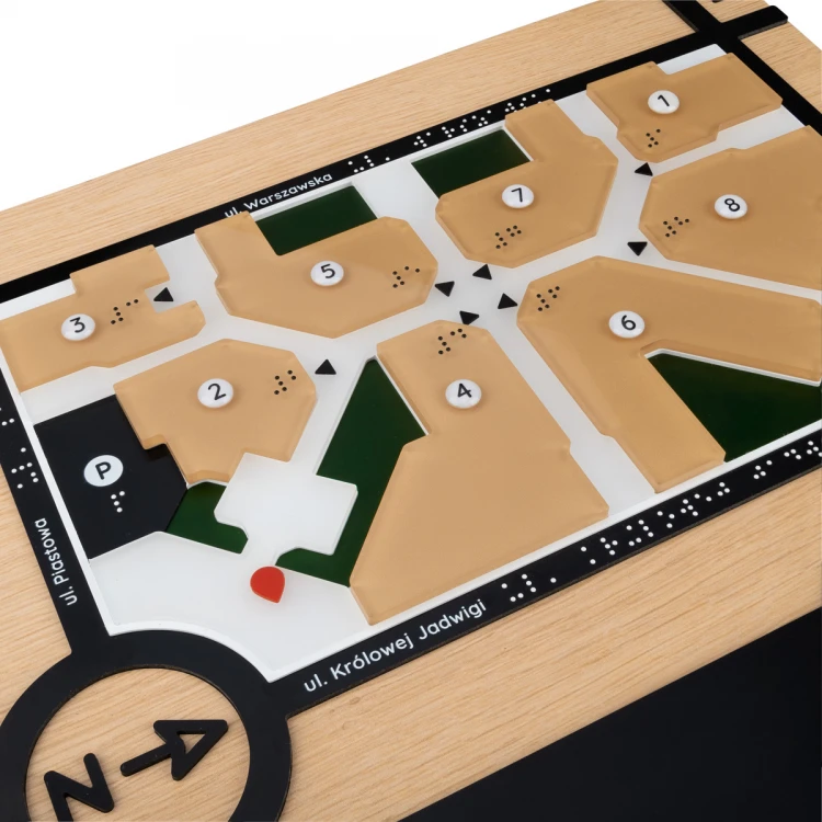 Braille Typhlographic Map - size: 700x500mm - TAB487