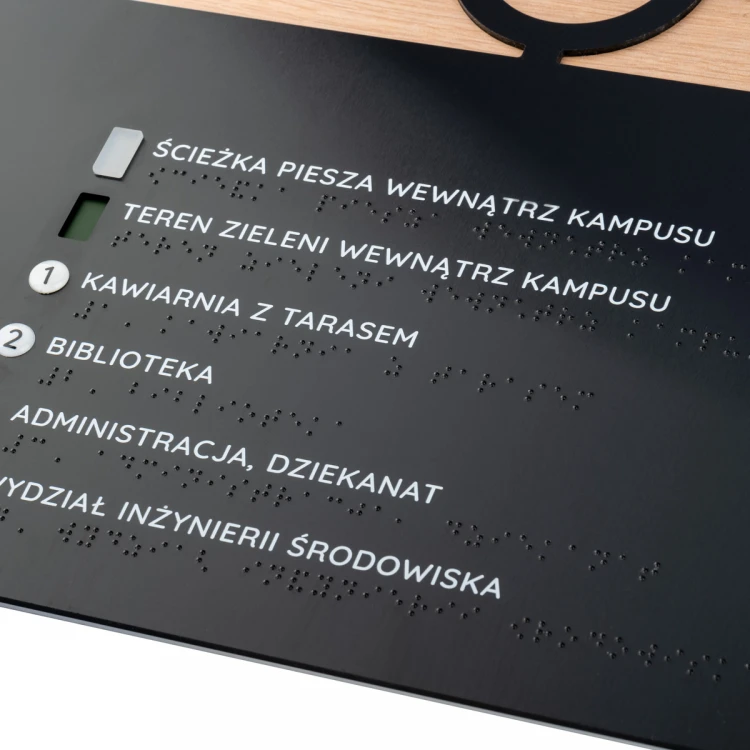 Braille Typhlographic Map - size: 700x500mm - TAB487