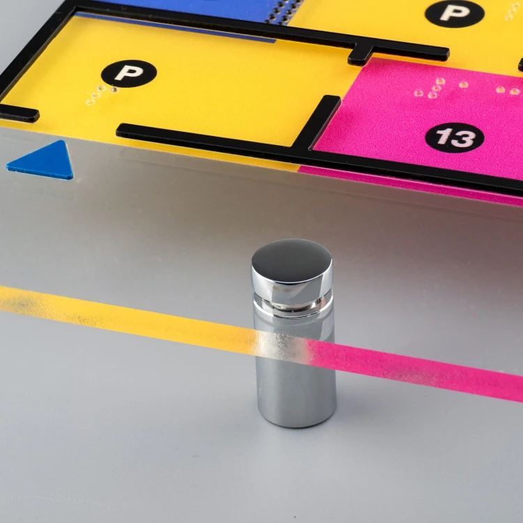 Typhlographic Plan with Braille Script - Plexi and ADA - Size: 500x380mm - TAB518