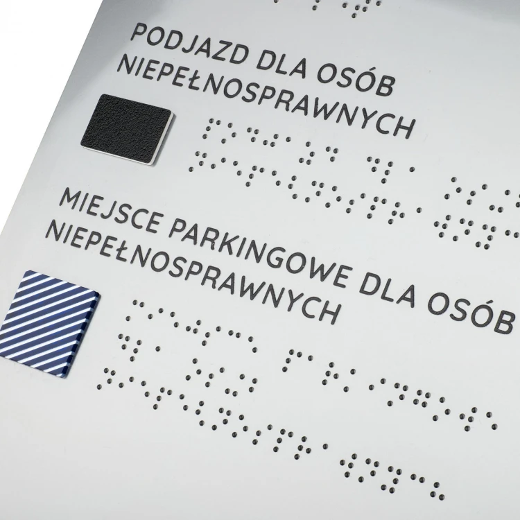 Typhlographic Plan with Braille Script and Interchangeable Element - size: 1000x650mm - TAB519