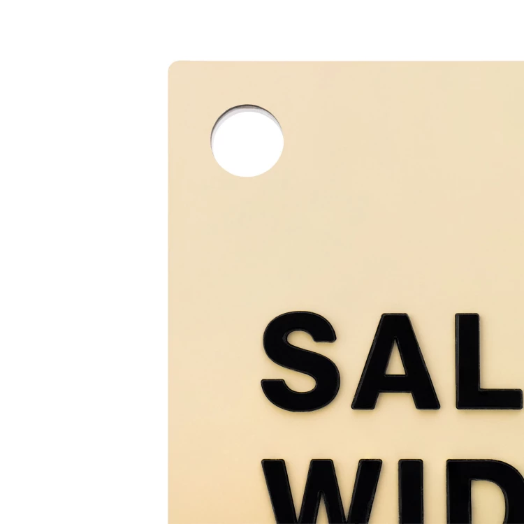 Braille tile plan - ADA plastic, laminate and acrylic - Dimension 550x445mm - TAB585