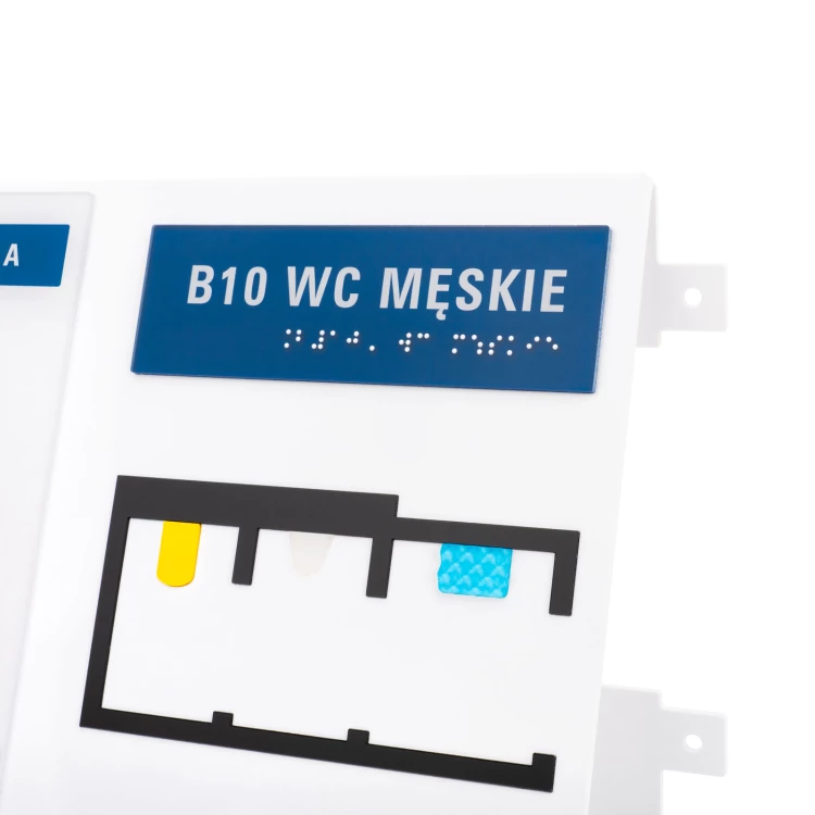 Braille tile plan - ADA plastic, laminate and acrylic - Dimension 297x210mm - TAB587