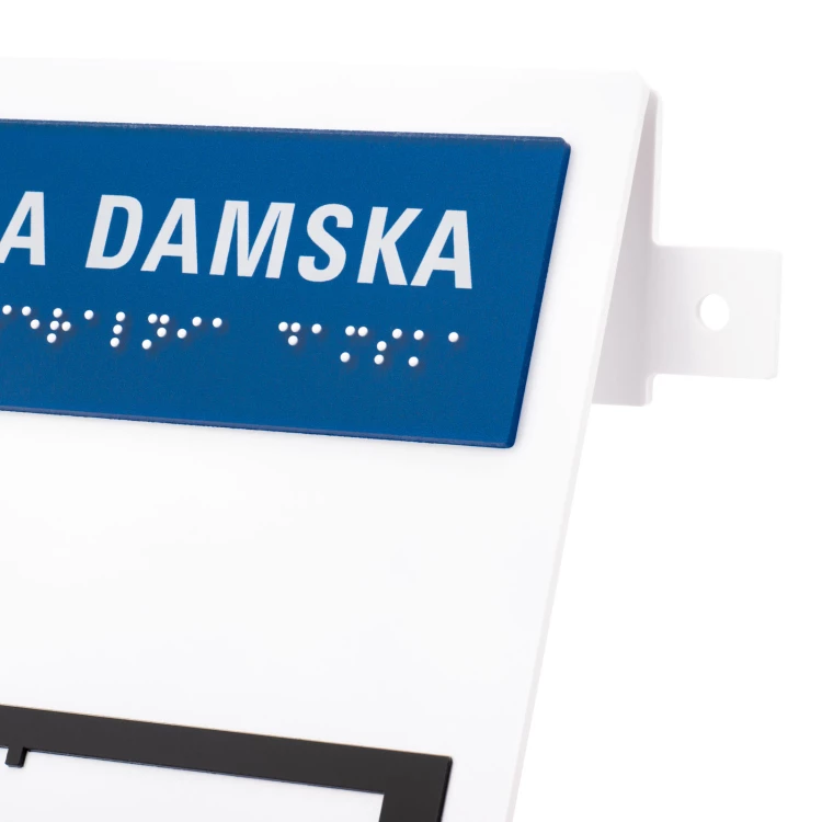 Braille plan with tile writing - ADA material, laminate and acrylic - Dimension 400x250mm - TAB588