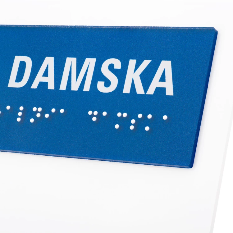Braille plan with tile writing - ADA material, laminate and acrylic - Dimension 400x250mm - TAB588
