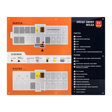 Braille typhographic plan - Hard PVC, 3D doming, laminate and acrylic - Dimension 1000x800mm - TAB639