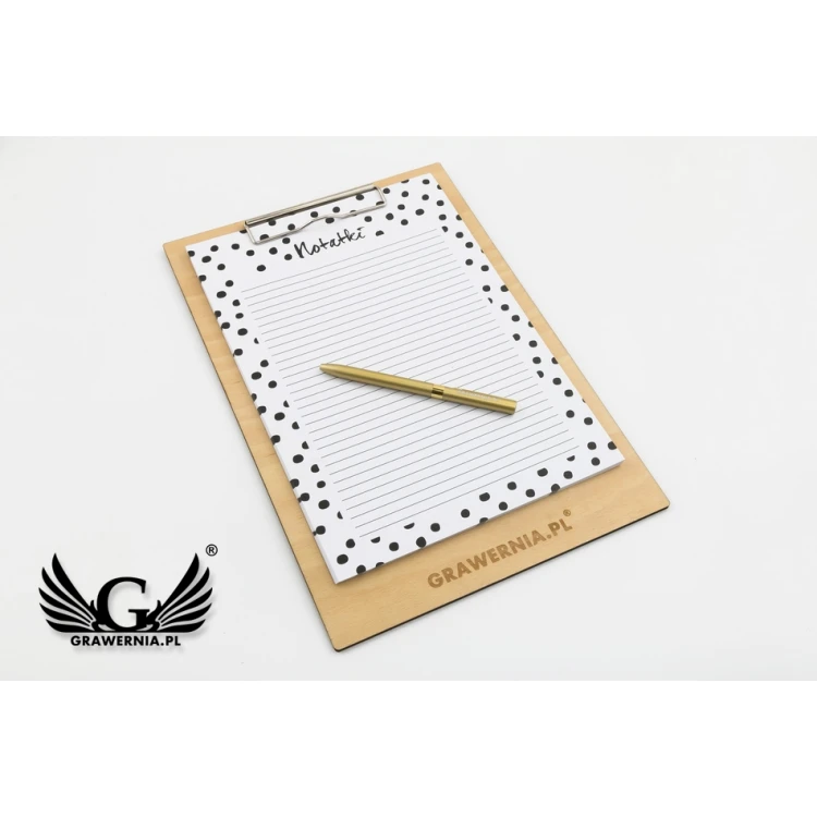 Exclusive A4 Clipboard - Birch Wood - Custom Engraving - CB001