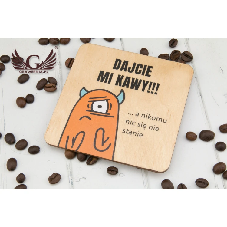 Wooden Coasters 3mm - Set of 100 pieces - UV Color Print - KOR005