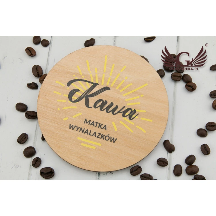 Wooden Coasters 3mm - Set of 100 pieces - UV Color Print - KOR005