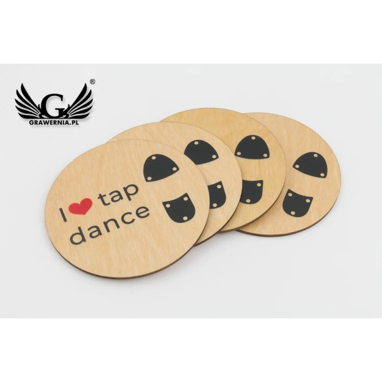Wooden Coasters 3mm - Set of 100 pieces - UV Color Print - KOR005