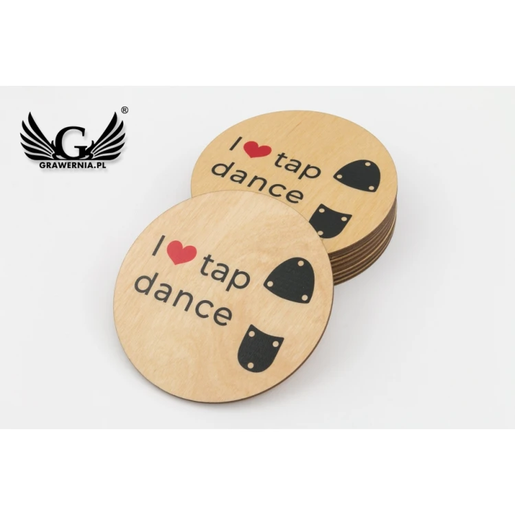 Wooden Coasters 3mm - Set of 100 pieces - UV Color Print - KOR005