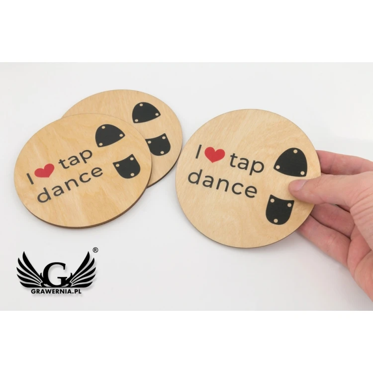 Wooden Coasters 3mm - Set of 100 pieces - UV Color Print - KOR005