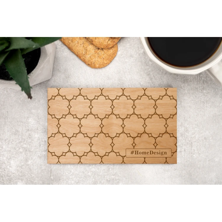 Coasters 2 pcs. made of solid alder wood - engraving of any logo, text - dim. 148x86mm - PDK015