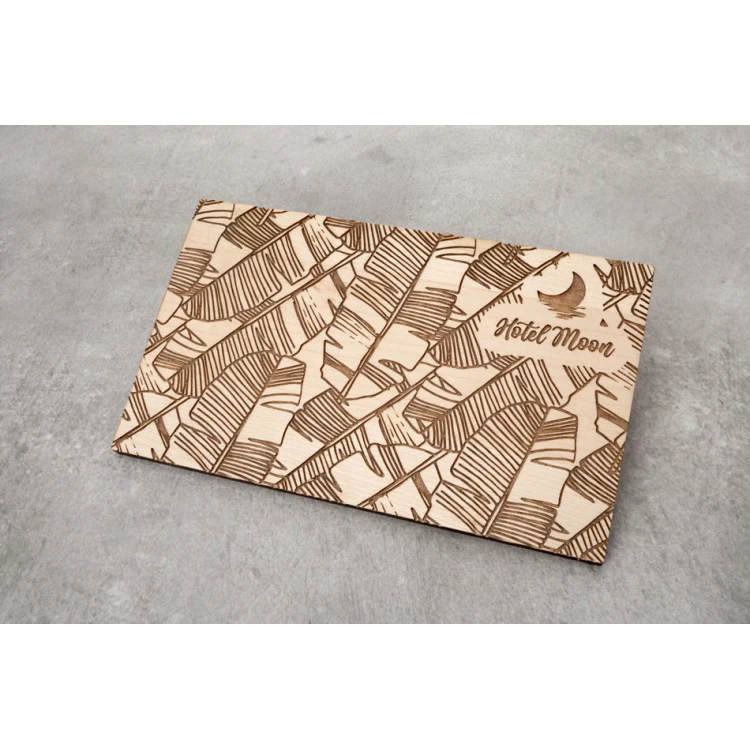 Coasters 2 pcs. made of solid maple wood - logo engraving - dim. 150x90mm - PDK019
