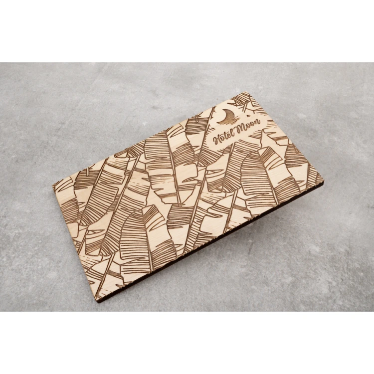 Coasters 2 pcs. made of solid maple wood - logo engraving - dim. 150x90mm - PDK019