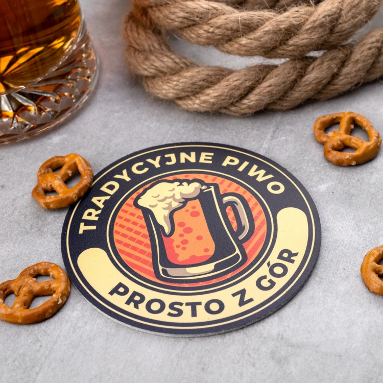 Beer coasters with any print size 110x110mm - set of 100 pieces - PDK026