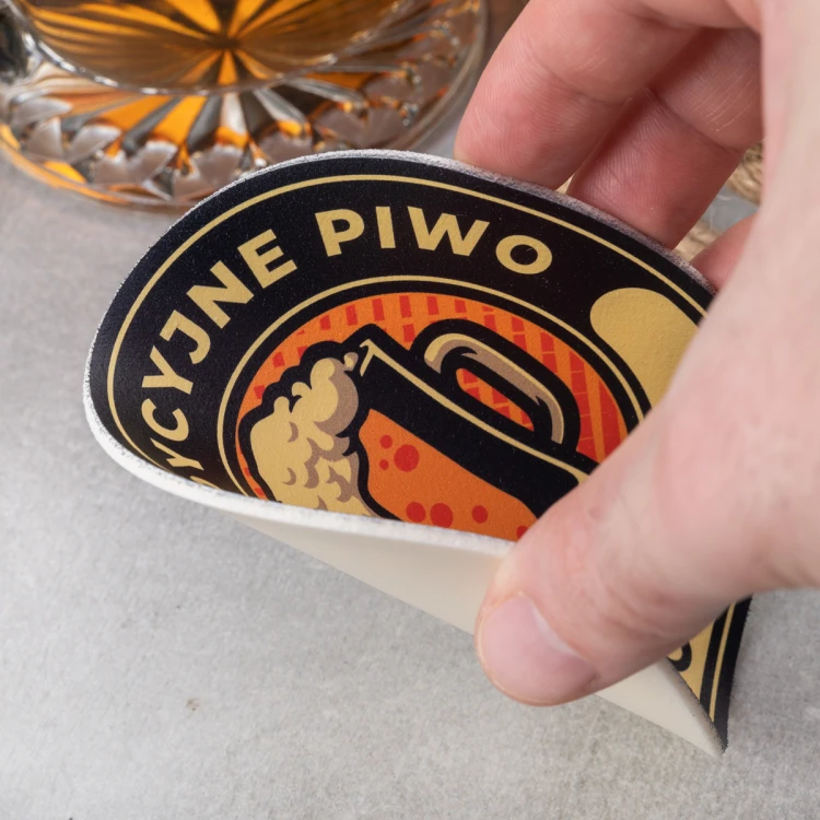 Beer coasters with any print size 110x110mm - set of 100 pieces - PDK026