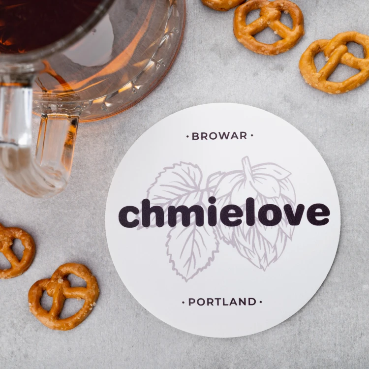 Beer coasters with any print size 110x110mm - set of 100 pieces - PDK027