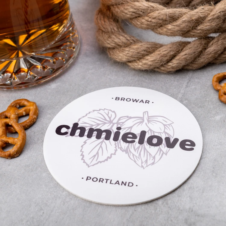 Beer coasters with any print size 110x110mm - set of 100 pieces - PDK027
