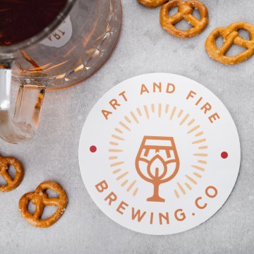 Beer coasters with any print size 110x110mm - set of 100 pieces - PDK028