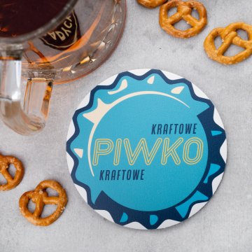 Beer coasters with any print size 110x110mm - set of 100 pieces - PDK029