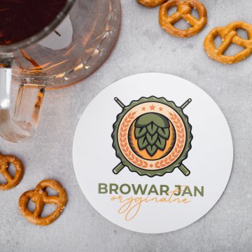 Beer coasters with any print size 110x110mm - set of 100 pieces - PDK030