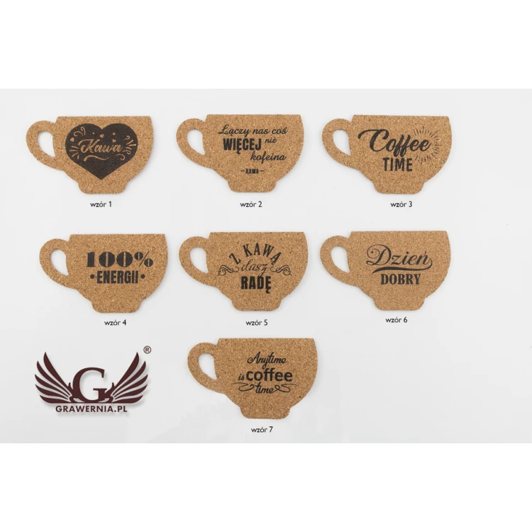 Cork Coasters 3mm - Set of 100 pieces - Colorful UV Print - KOR003