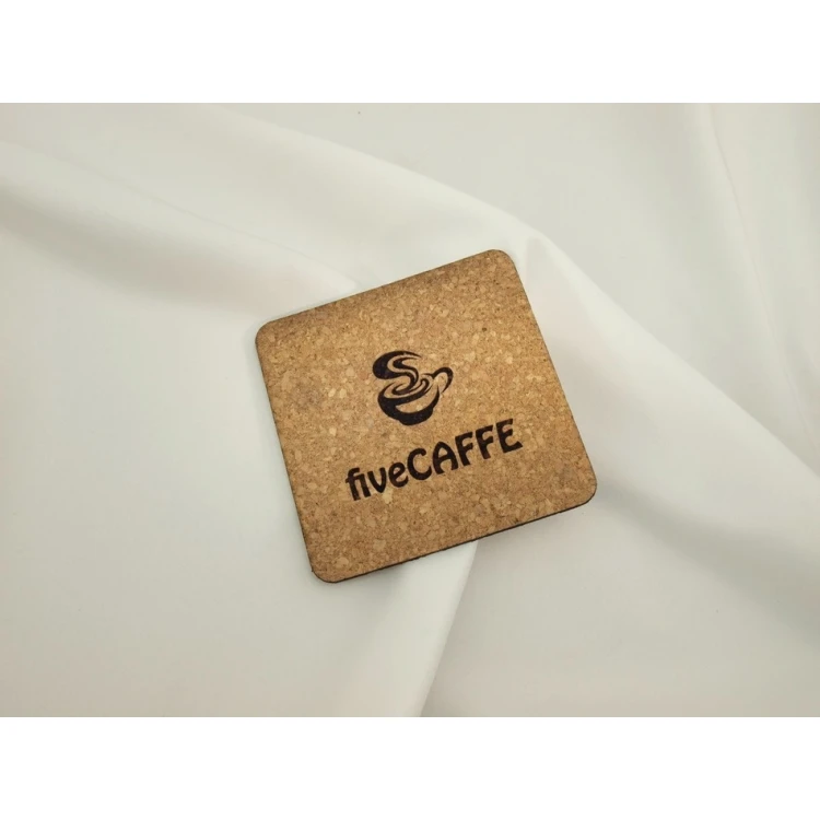 3mm Cork Coasters - Set of 100 pcs. - Laser Engraved and Cut