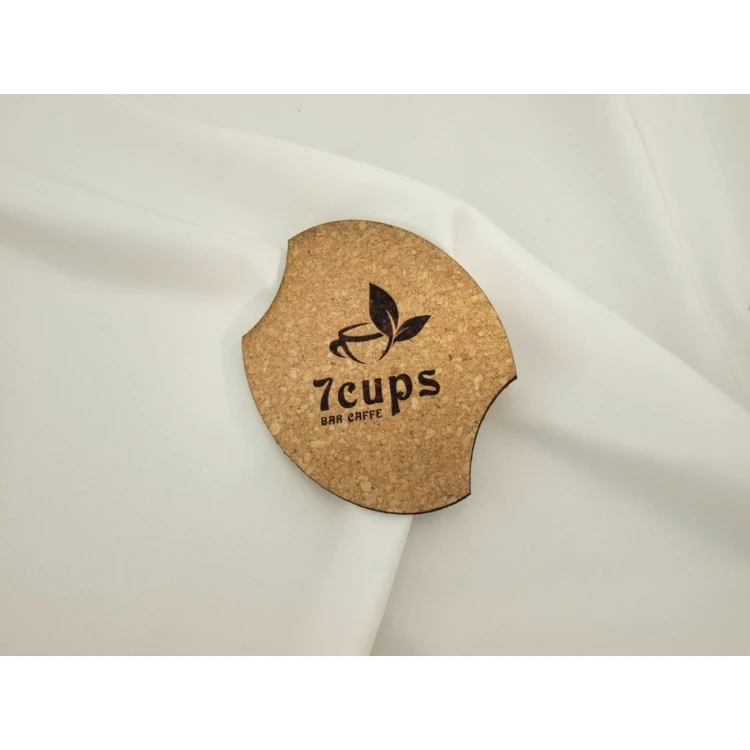 3mm Cork Coasters - Set of 100 pcs. - Laser Engraved and Cut
